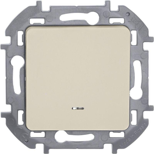 Переключатель 1-кл. Inspiria 10А IP20 250В 10AX с подсветкой/индикацией механизм сл. кость IEK 673661 фото 5