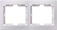 Рамка 2-м Кварта РГ-2-КБ горизонт. бел. GENERICA EMK20-K01-DM