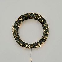 Гирлянда светодиодная "Роса" 50м 500LED тепл. бел. IP20 230В с контроллером провод зел. Neon-Night 303-286