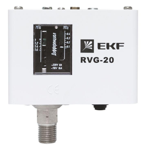 Реле избыточного давления RVG-20-0.6 (0.6МПа) EKF RVG-20-0.6 фото 10