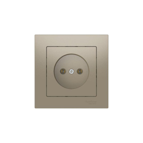 Розетка AtlasDesign 16А без заземл. быстрозажим. клем. в сборе шампань SE ATN000540S фото 5