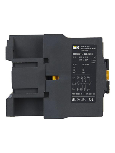 Контактор КМИ-23211 32А 230В/АС3 1НЗ KARAT IEK KKM21-032-230-01 фото 6