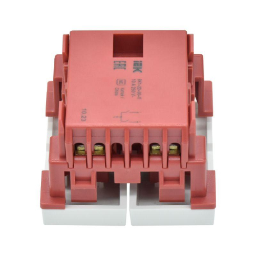 Выключатель 2-кл. 2мод. СП 10А IP20 ВК1-22-00-П бел. PRIMER IEK CKK-40D-VD2-K01 фото 4