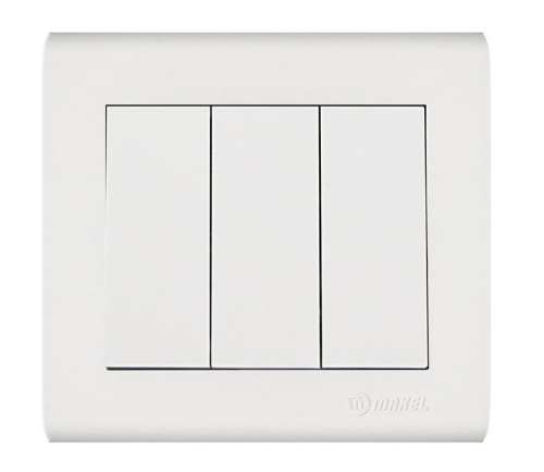 Выключатель 3-кл. Manolya 1вх. 3вых. бел. Makel 41001091