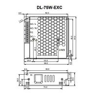 Драйвер для светодиодной ленты DONE POWER T70 DL-75W-V24-EXC 75Вт 24В IP20 99х53х26мм VARTON
