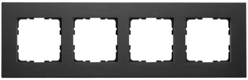 Рамка 4-м G-Metal метал. алюм. черн. Black Jasmart G1004AB Рамка 4-м G-Metal метал. алюм. черн. Black Jasmart G1004AB