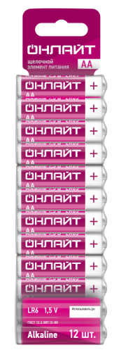 Элемент питания алкалиновый 90 636 OBT-ALK-LR6-BP12 (блист.12шт) ОНЛАЙТ 90636 Элемент питания алкалиновый 90 636 OBT-ALK-LR6-BP12 (блист.12шт) ОНЛАЙТ 90636