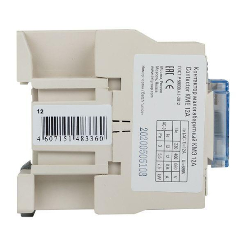 Контактор КМЭ 12А кат. 24В AC 1НО PROxima EKF ctr-s-12-24 фото 8