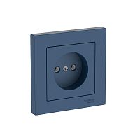 Розетка AtlasDesign 16А без заземл. быстрозажим. клем. в сборе аквамарин SE ATN001140S