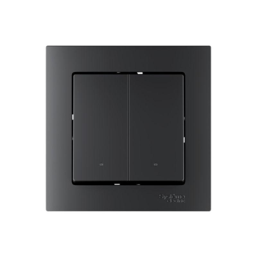 Выключатель 2-кл. AtlasDesign Smart 10А (сх. 5) L+N с подсветкой Zigbee механизм карбон SE ATN001053Z фото 9