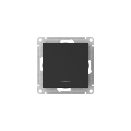 Переключатель 1-кл. AtlasDesign (сх. 6а) 10AX с подсветкой быстрозажим. клем. механизм карбон SE ATN001063S фото 4