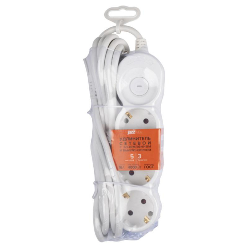 Удлинитель EX-03GS-500 (3х5) заземл. выкл. JazzWay 5065185 фото 11 Удлинитель EX-03GS-500 (3х5) заземл. выкл. JazzWay 5065185 фото 11