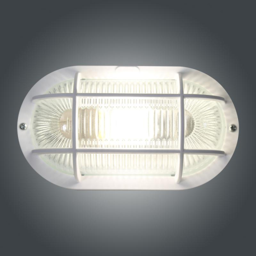 Светильник НБО 23-60-006 "Фарпласт" овал 1х60Вт E27 IP44 корпус с решеткой бел. Элетех 1005500613 фото 6