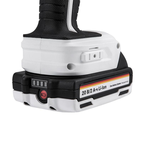 Дрель-шуруповерт аккумуляторная бесщеточная Li-Ion 20В 55Нм (кейс 2 аккум. 2А.ч) Kranz KR-PT-055 фото 2