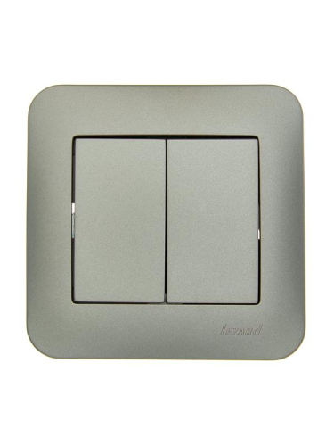 Выключатель 2-кл. 1п СП ASTI 10А IP20 в сборе платина. LEZARD 7081-3535-101 Выключатель 2-кл. 1п СП ASTI 10А IP20 в сборе платина. LEZARD 7081-3535-101