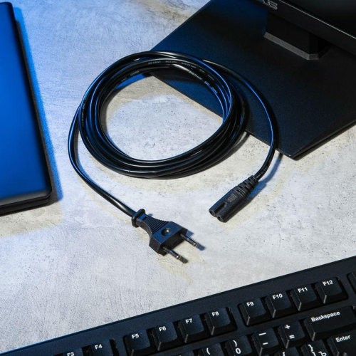 Шнур сетевой 3м 2х0.75кв.мм REXANT 11-1107 фото 2