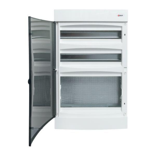 Щит комбинированный Unix 2х18мод. + 1 монтаж. плата 4 габарит IP41 прозр. дверь PROxima EKF ux-2x18+1m-n фото 8