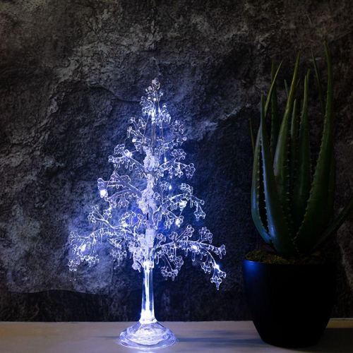 Фигура светодиодная "Ель" 51см 15LED бел. 1Вт IP20 на подставке элементы питания 3хAAA (не в компл.) Neon-Night 513-033 фото 2