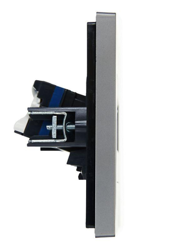 Розетка компьютерная 2-м RJ45 кат.6 FORTE&PIANO FP534 сталь IEK FP-K20-2-K46 фото 4