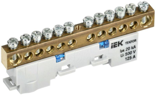 Шина нулевая N неизол. на универс. держ. 8х12-12-С TEKFOR IEK TF-NN20-12-DL-K07 Шина нулевая N неизол. на универс. держ. 8х12-12-С TEKFOR IEK TF-NN20-12-DL-K07