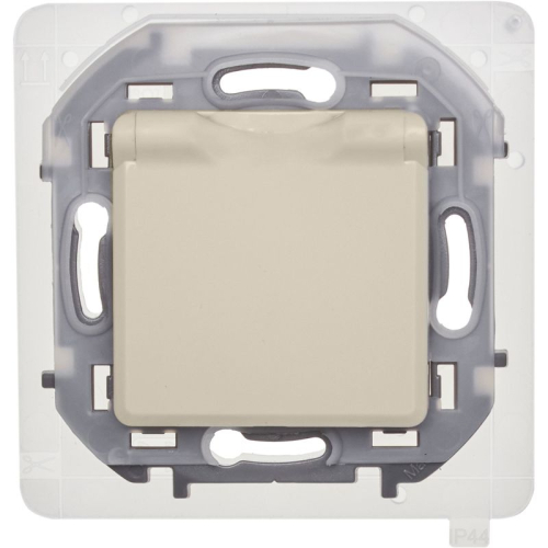 Розетка 1-м СП Inspiria 16А IP44 250В 2P+E защ. шторки с крышкой немецк. стандарт механизм сл. кость IEK 673741 фото 5