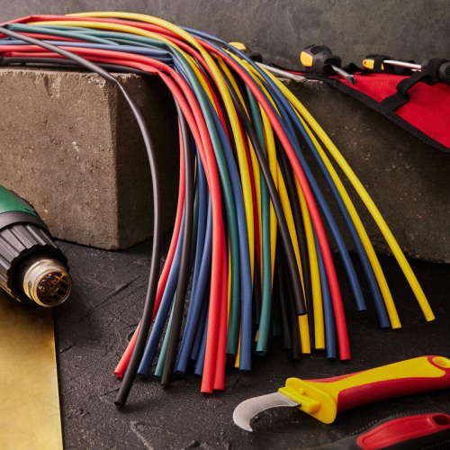 Набор трубок термоусадочных ТУТ нг 6.0/3.0 5 цветов 1м (уп.50шт) Rexant 29-0156 фото 2