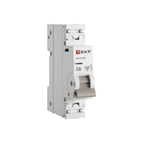 Выключатель автоматический модульный 1п C 8А 6кА ВА 47-63N PROxima EKF M636108C