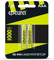 Аккумулятор AAA/HR03 1.2В 1000мА.ч Ni-MH BL-2 (уп.2шт) ФАZА 5002913 Аккумулятор AAA/HR03 1.2В 1000мА.ч Ni-MH BL-2 (уп.2шт) ФАZА 5002913