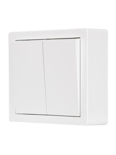 Выключатель 2-кл. ОП LETO бел. LEZARD 752-0200-101 фото 3 Выключатель 2-кл. ОП LETO бел. LEZARD 752-0200-101 фото 3