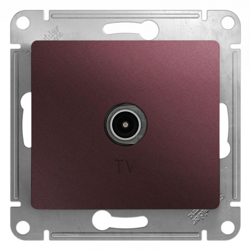 Механизм розетки TV Glossa проходной 4DB баклажан. SchE GSL001192 Механизм розетки TV Glossa проходной 4DB баклажан. SchE GSL001192