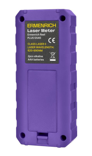Рулетка лазерная Reel PLUS GS40 фиолет. Ermenrich 86257 фото 4 Рулетка лазерная Reel PLUS GS40 фиолет. Ermenrich 86257 фото 4
