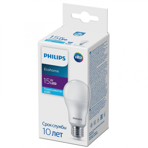 Лампа светодиодная Ecohome LED Bulb 15Вт 1450лм E27 865 RCA Philips 929002305317 фото 2