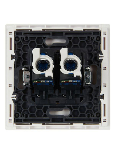 Розетка компьютерная 2-м RJ45 кат.6 FORTE&PIANO FP234 бел. IEK FP-K20-2-K01 фото 5