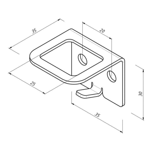 Держатель для обувных ложек и зонтов настенный черн. Rexant 38-0639 фото 6 Держатель для обувных ложек и зонтов настенный черн. Rexant 38-0639 фото 6
