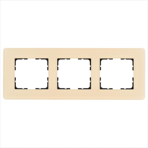 Рамка 3-м G-Glass закругленная стекло матов. тауп Jasmart G1003GT-RM