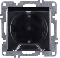 Розетка 1-м СП LAVIN/KAREN 16А IP20 с заземл. с крышкой механизм черн. ARVIA 50 07 2000 218