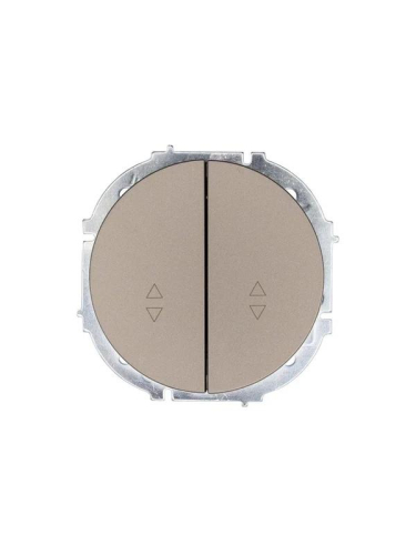 Выключатель проходной 2-кл. СП OSEN 10А IP20 механизм титан LEZARD 743-3788-106