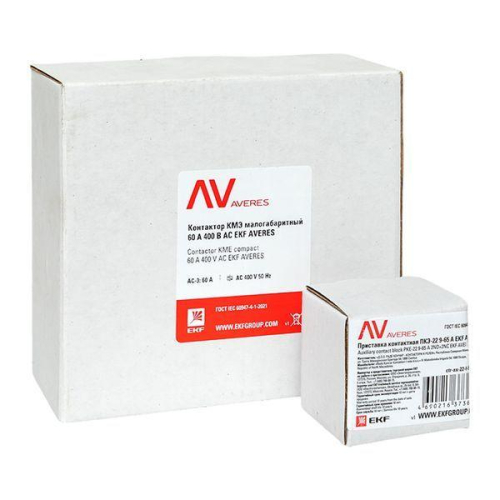 Комплект КМЭ 60А кат. 400В АС 2НО+2НЗ AVERES EKF ctr-s-60-00-400-av-22 фото 3