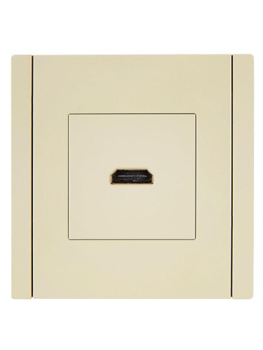 Розетка HDMI FORTE&PIANO FP440 ваниль IEK FP-H10-K10 фото 2