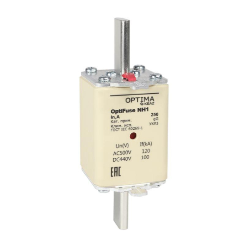 Вставка плавкая OptiFuse NH1-250-gG-УХЛ3 КЭАЗ 374947