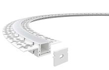 Профиль алюминиевый гибкий для встр. в ГКЛ 2000х20х10мм (60х10мм 2 вылета 20мм макс. шир. ленты 15мм) VARTON V4-R0-70.0001.KIT-2010DG