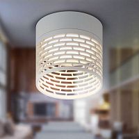 Светильник OL53 WH под лампу GX53 IP20 настенно-потолочный спот бел. Эра Б0061189