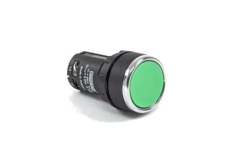 Кнопка нажимная моноблочная 22мм IP 40 2НЗ зел. EMAS MB202DY Кнопка нажимная моноблочная 22мм IP 40 2НЗ зел. EMAS MB202DY