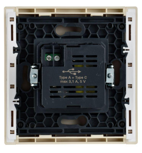 Розетка USB A+C 3.1А FORTE&PIANO FP450 ваниль IEK FP-U22-D31-K10 фото 5 Розетка USB A+C 3.1А FORTE&PIANO FP450 ваниль IEK FP-U22-D31-K10 фото 5