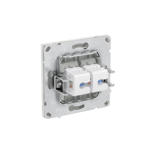 Розетка компьютерная 2-м KANT RJ45 кат.6A без шторки бел. песок DKC 7010674 фото 6 Розетка компьютерная 2-м KANT RJ45 кат.6A без шторки бел. песок DKC 7010674 фото 6