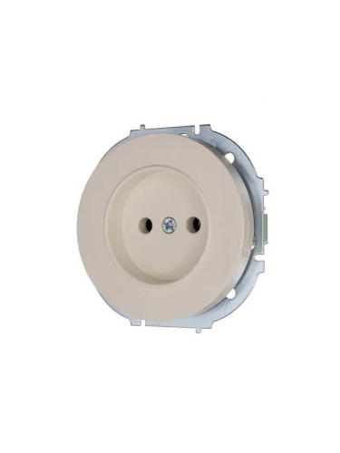Розетка 1-м СП OSEN без заземл. ПБТ механизм сл. кость LEZARD 743-9088-121B фото 2