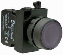 Кнопка нажимная круглая черн. (1НО+1НЗ) EMAS CP102DH