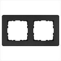 Рамка 2-м G-Flex антрацит Jasmart G1102B