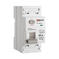 Выключатель дифференциального тока 2п 80А 300мА тип AC 6кА ВД-100N (S) электромех. PROxima EKF E1026MS80300