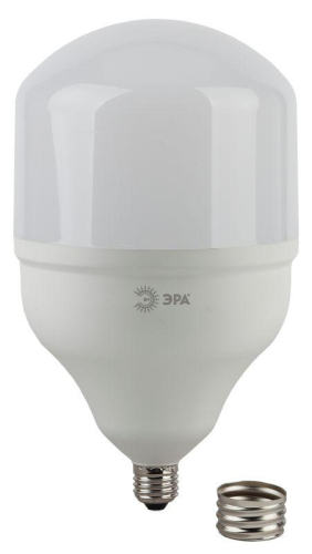 Лампа светодиодная высокомощная STD LED POWER T140-65W-6500-E27/E40 65Вт T140 колокол 6500К холод. бел. E27/E40 (переходник в компл.) Эра Б0027924